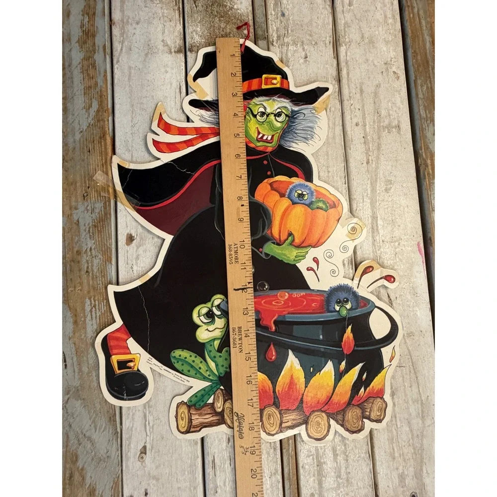 Vintage Amscan Halloween Witch Cauldron Die Cut Wall Decoration 19735 Hong Kong